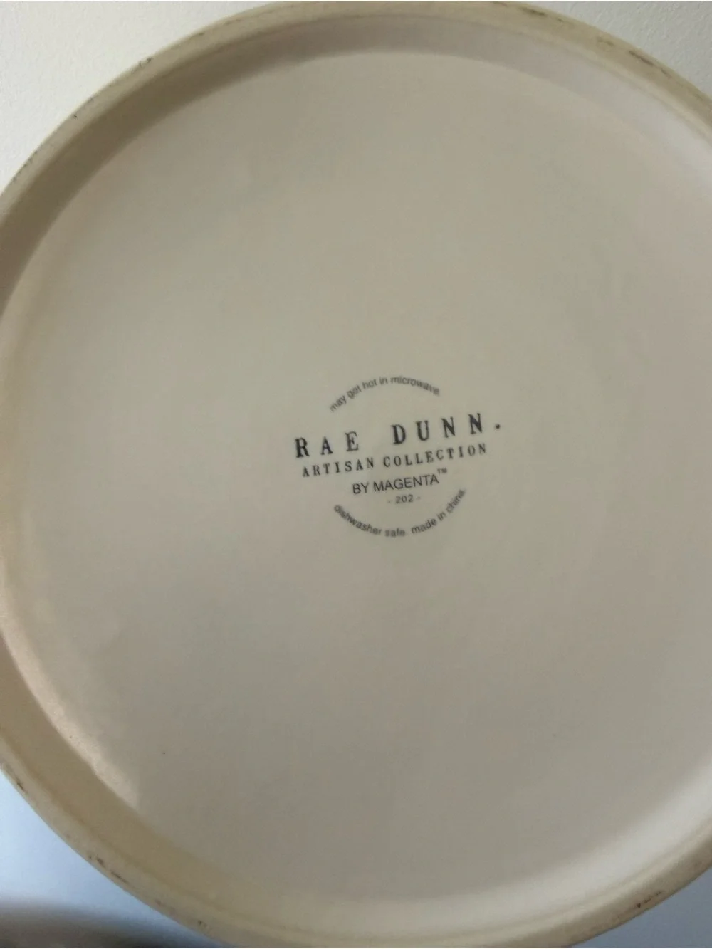 Rae Dunn Cream Ceramic Bowl with “Eat Up”